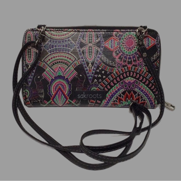 sakroots Onyx Wanderlust Smartphone Crossbody Wallet, Multi-Color - Picture 5 of 13